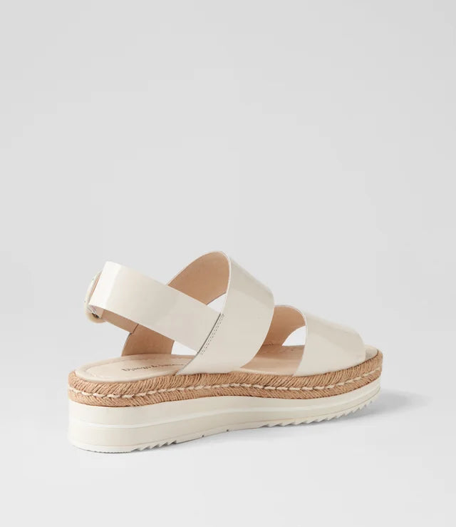 Atha Espadrilles Ivory Patent Leather