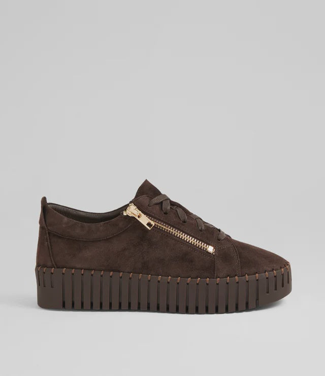 Bump Sneaker Suede Chocolate