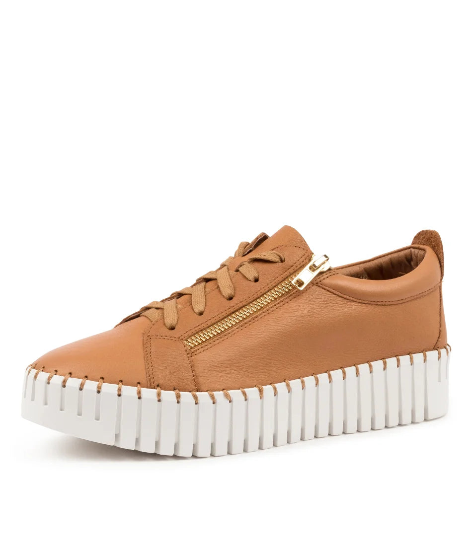 Bump Sneaker Scotch With White Sole (Tan)