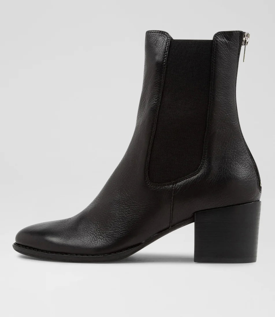 Mycah Ankle Boot Black Leather