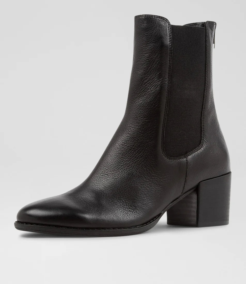 Mycah Ankle Boot Black Leather