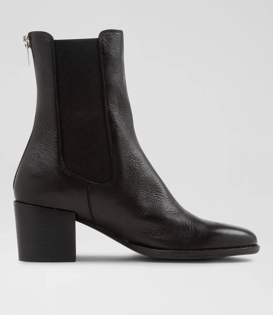 Mycah Ankle Boot Black Leather