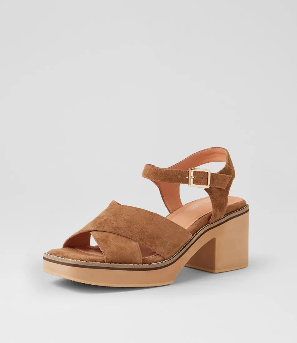 Jemi Light Chocolate Suede Sandals