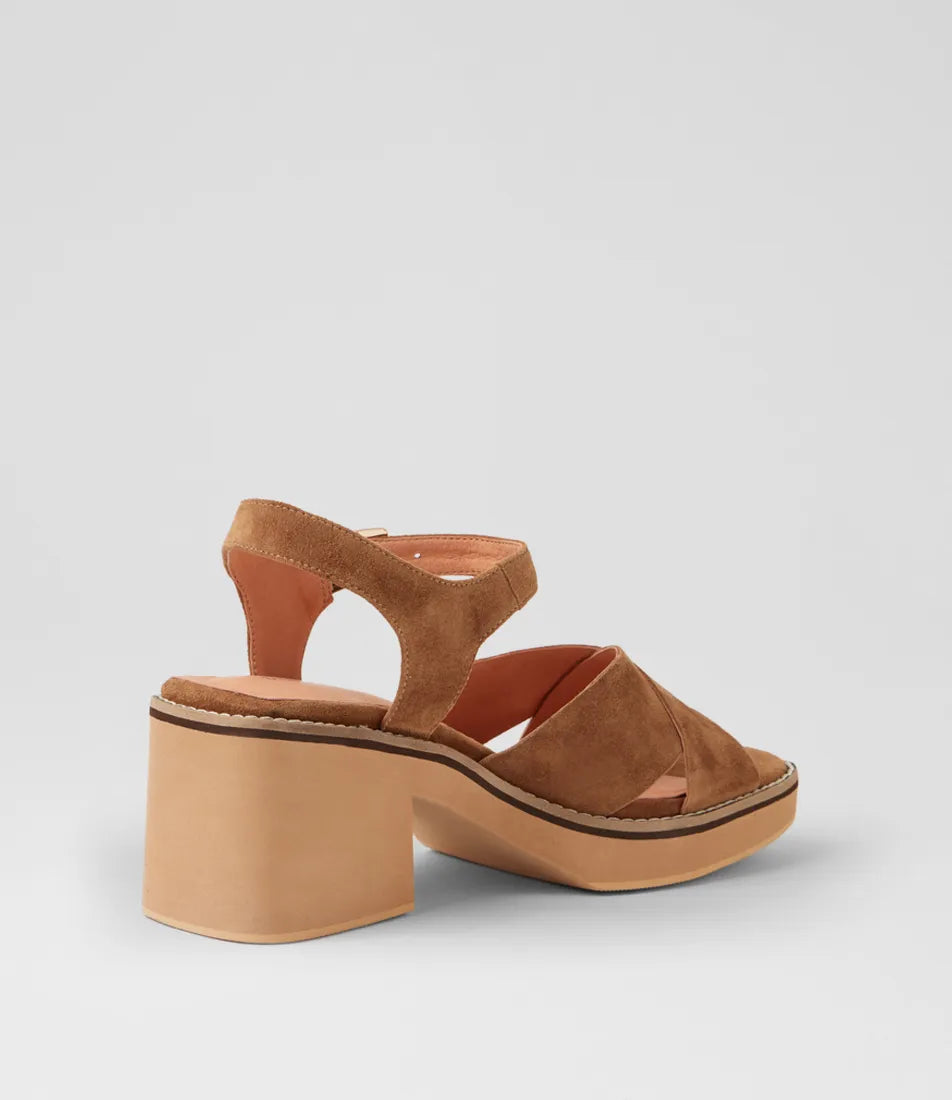 Jemi Light Chocolate Suede Sandals