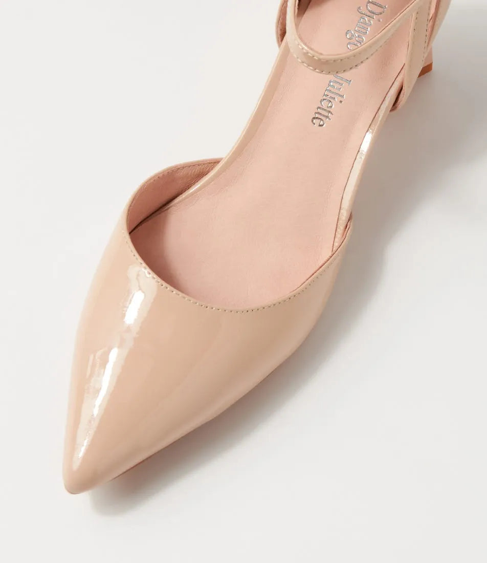 Illie Cappuccino Patent Leather Heels