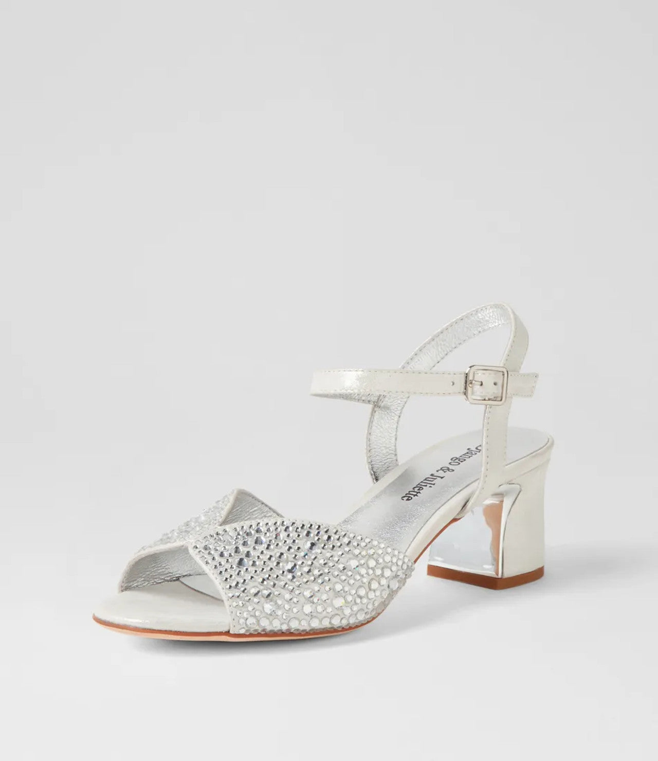 Juba Silver Shimmer Heels