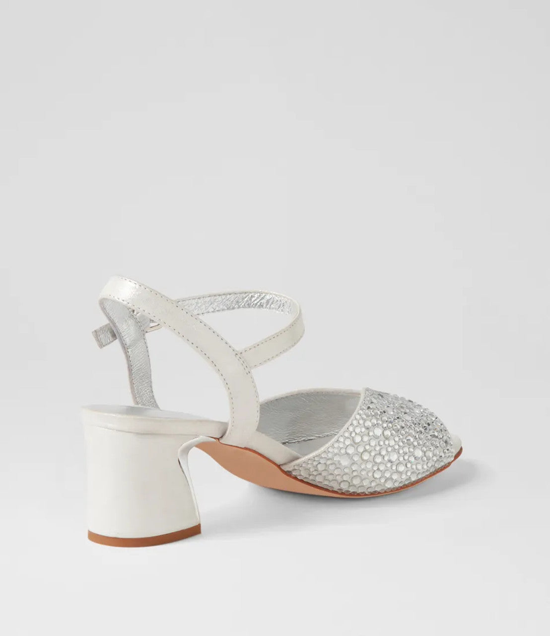 Juba Silver Shimmer Heels