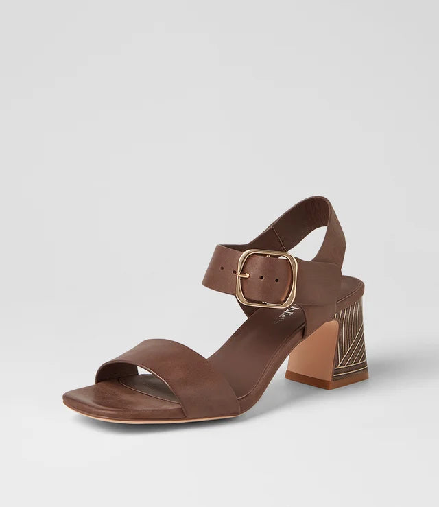 Kiria Mocca Leather Sandals