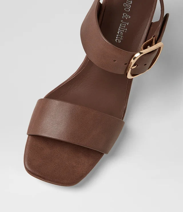 Kiria Mocca Leather Sandals