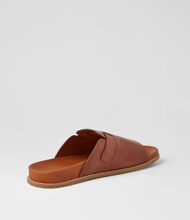 Nagela Walnut Leather Sandals