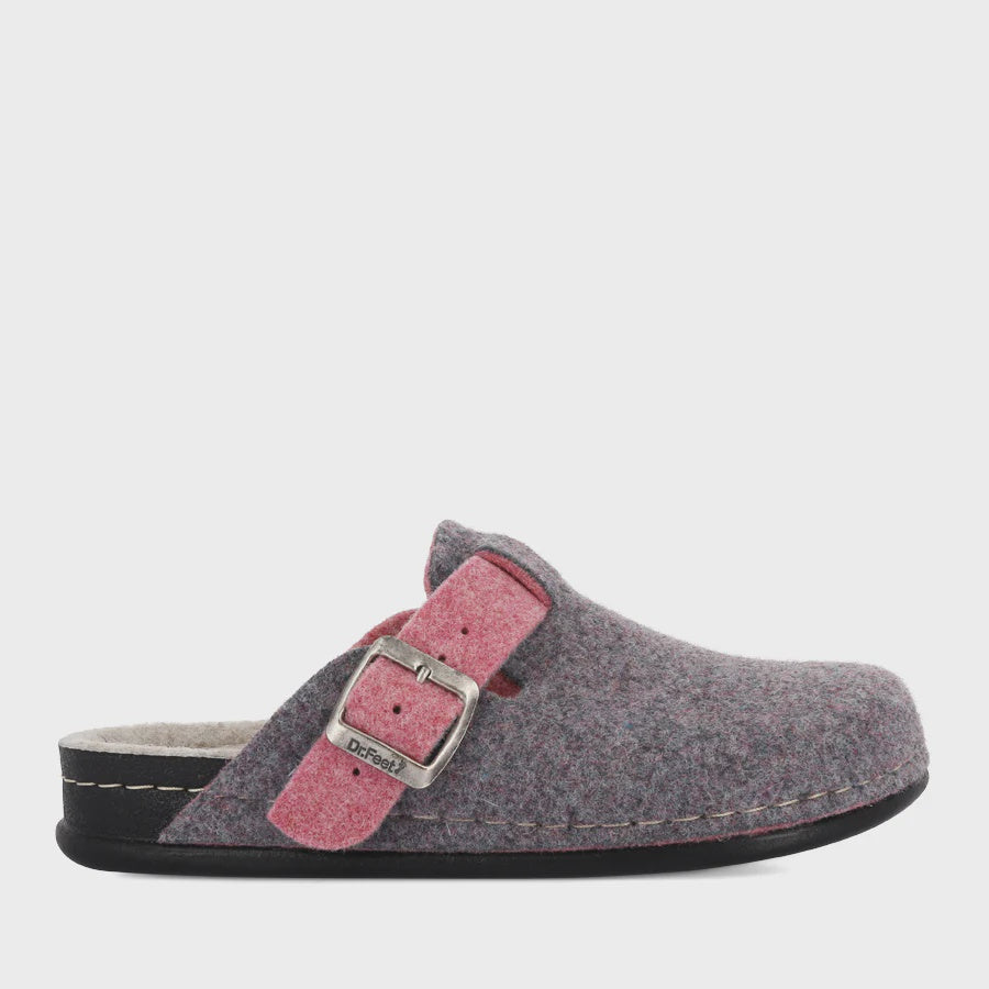 Honey Wool Slipper Grey