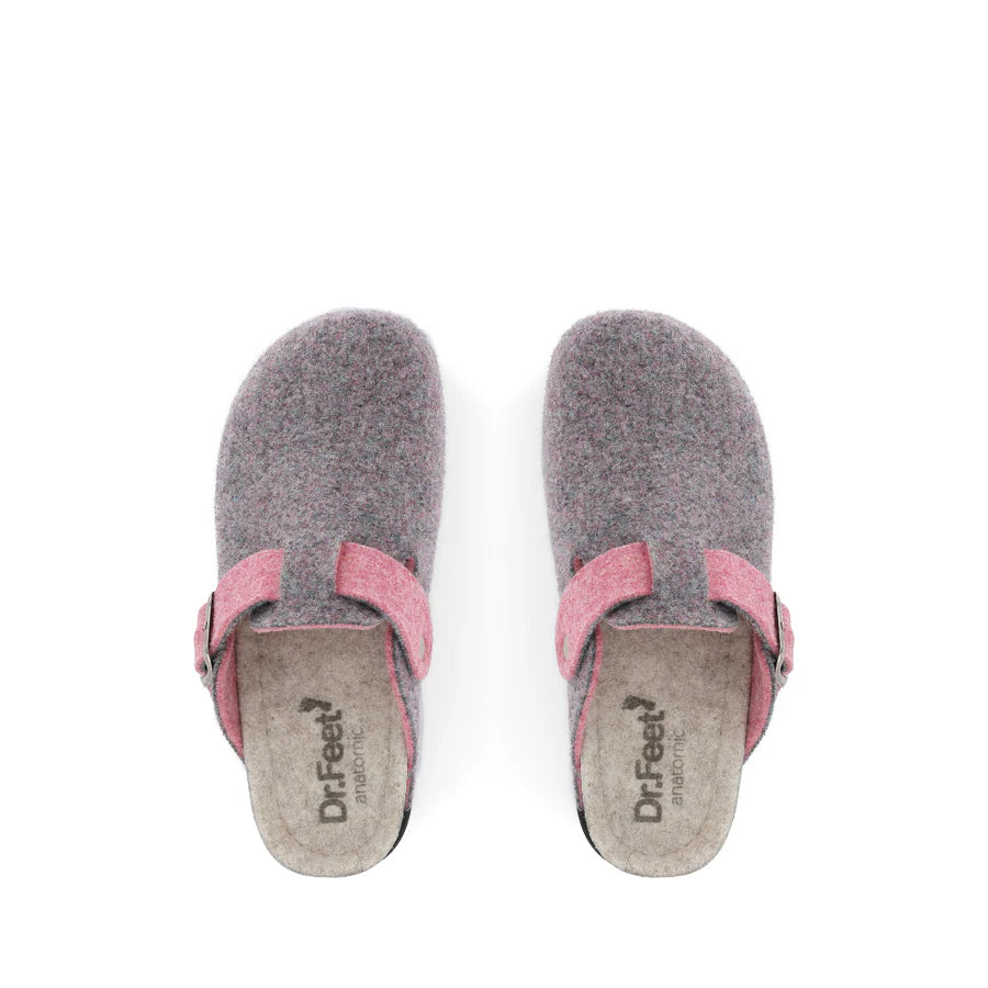Honey Wool Slipper Grey