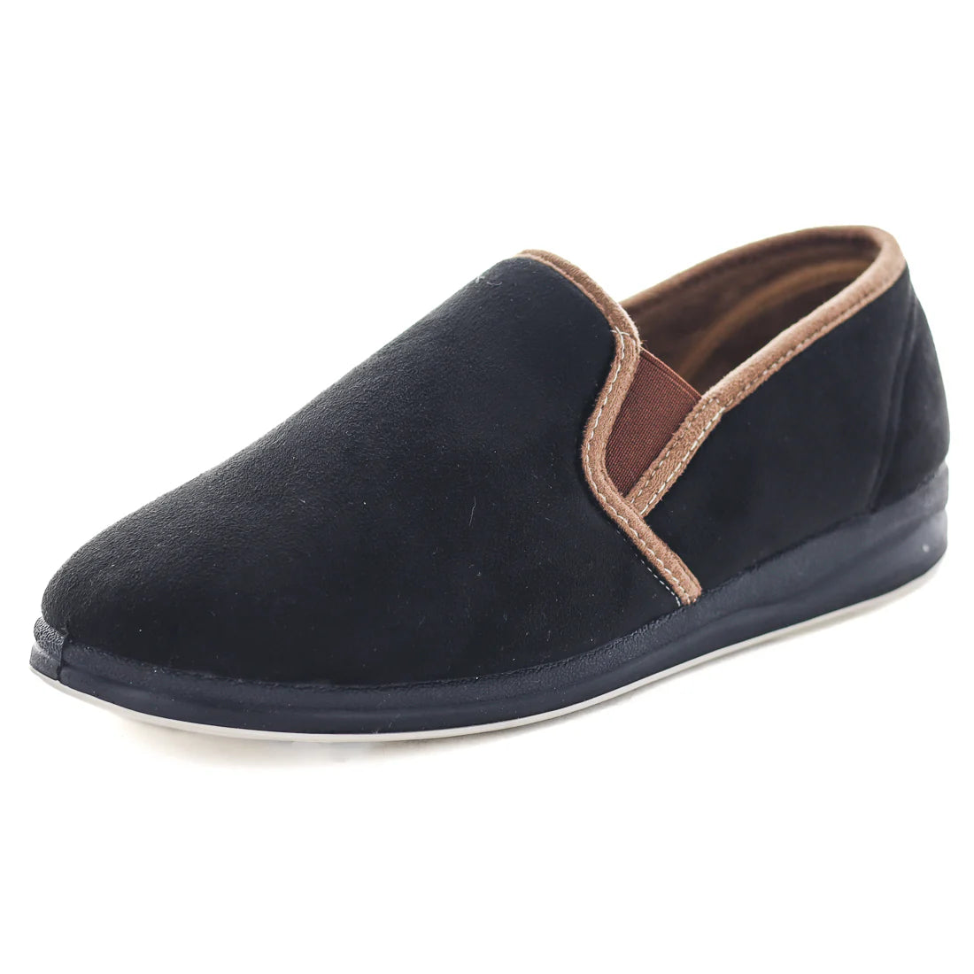 Eden Mens Slipper Balck/ Tan