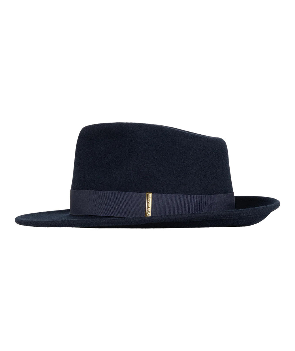 Womens' Mid Brim Fedora - Brunswick Navy