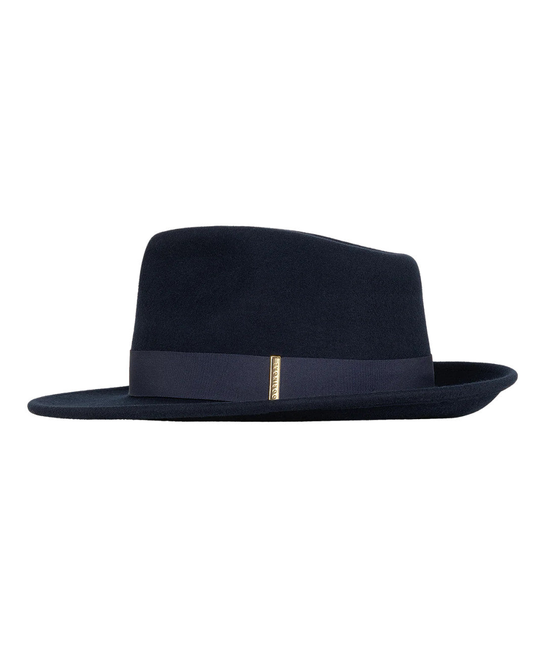 Womens' Mid Brim Fedora - Brunswick Navy