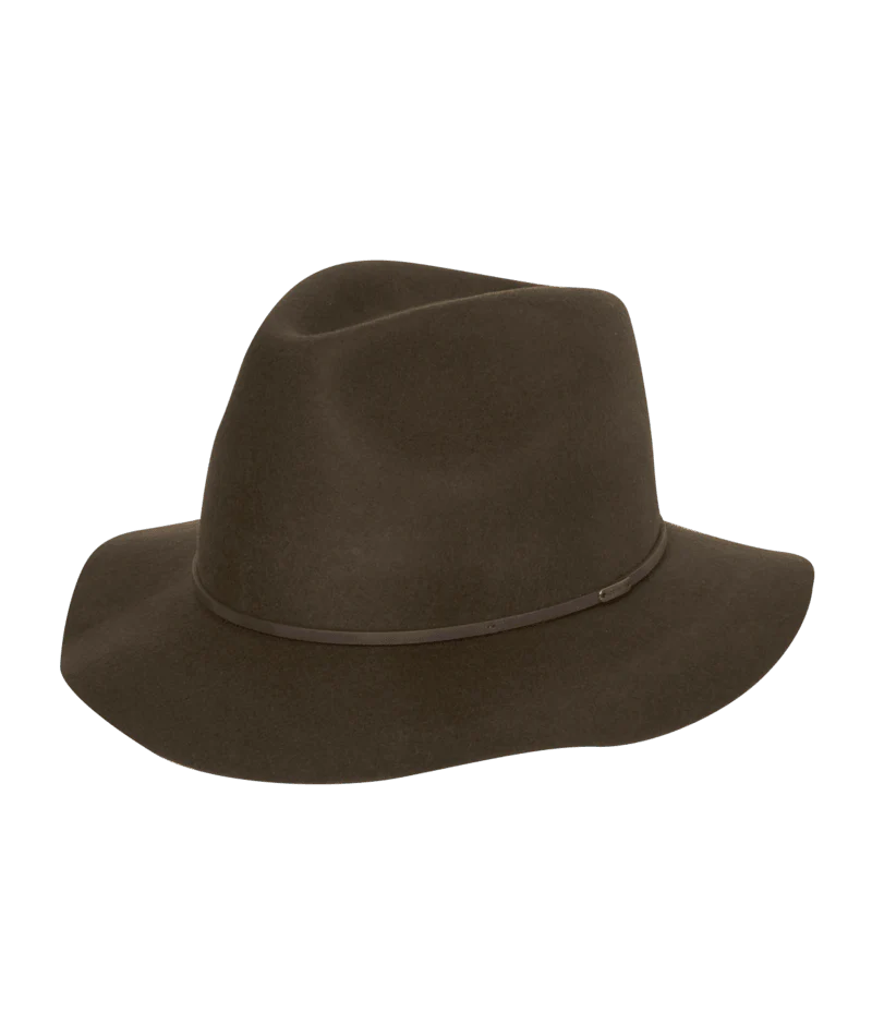 Rajah Fedora mid Brim Brown