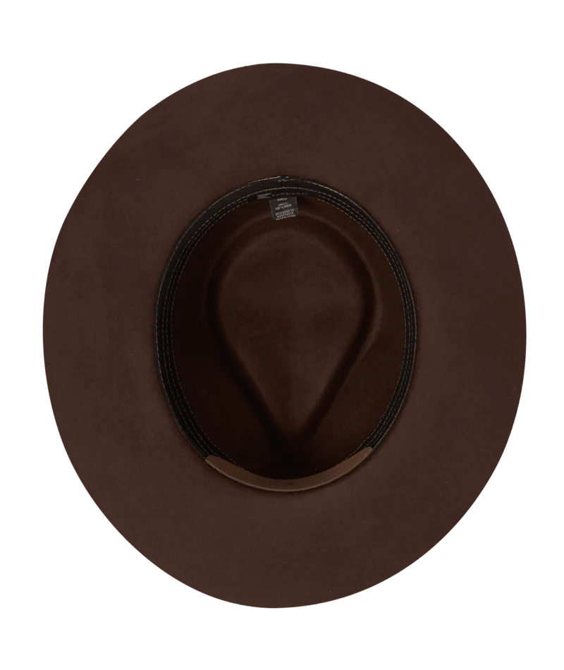 Wide Brim Fedora Goodwin Rust
