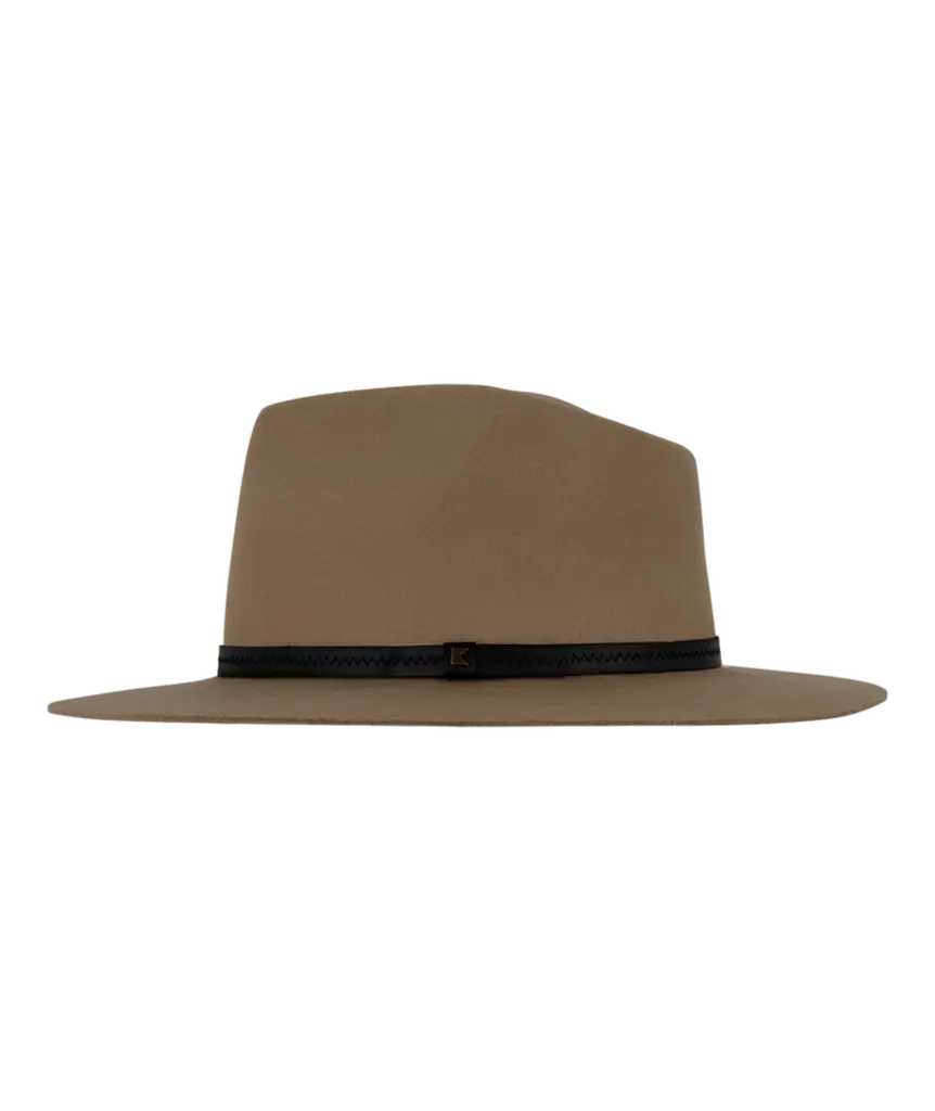 Wide Brim Fedora Goodwin Driftwood
