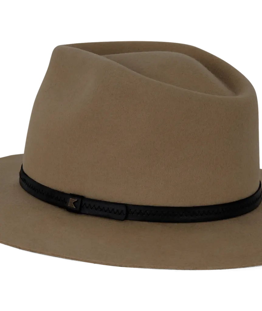 Wide Brim Fedora Goodwin Driftwood