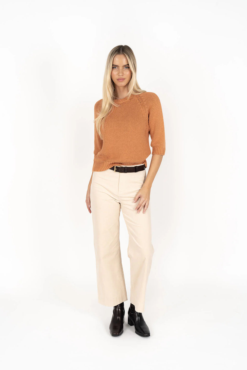 Humidity Cocoa Leather Belt