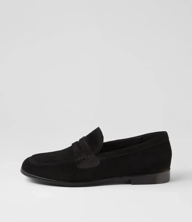 Clarisa Suede Loafer Black