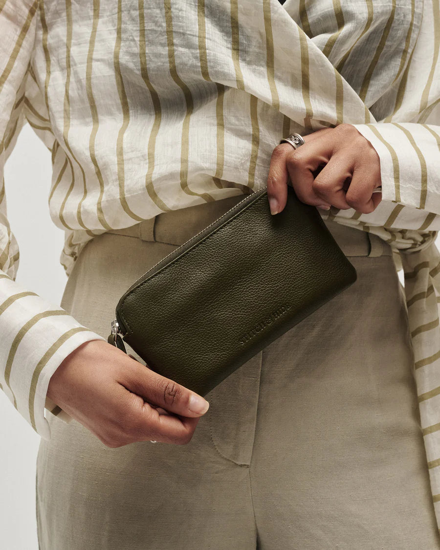 Lucy Leather Pouch Oak