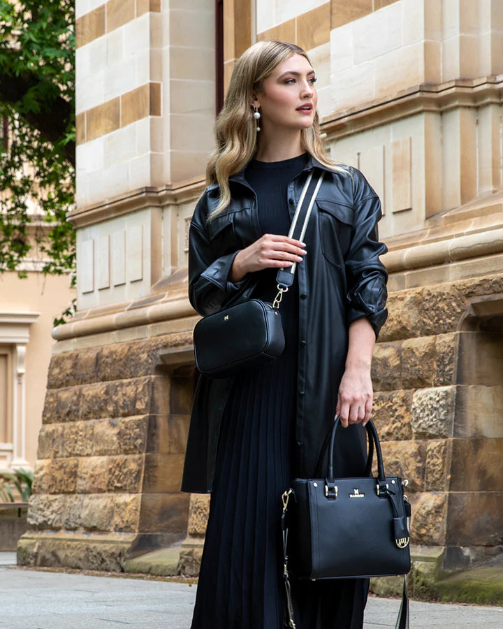 Stripe Bag Strap Black/Stone