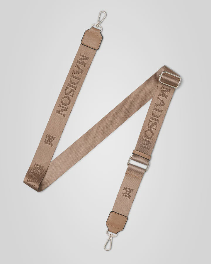 Madison Monogram Bag Strap - Caramel