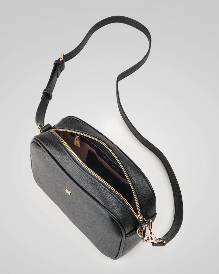 Monica Camera Crossbody Bag Black/Light Gold