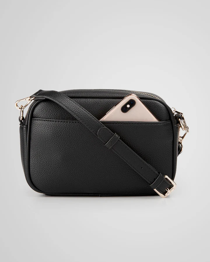 Monica Camera Crossbody Bag Black/Light Gold