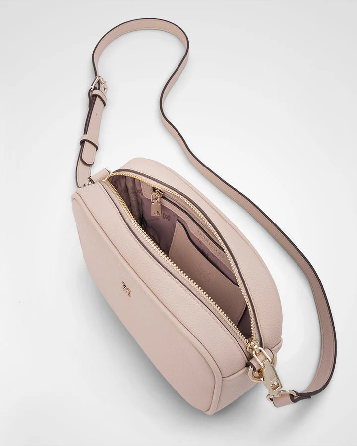 Monica Camera Crossbody Bag Nude/Light Gold