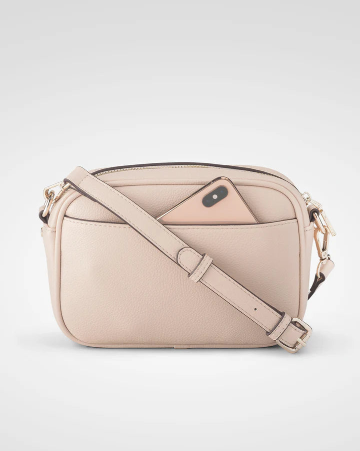 Monica Camera Crossbody Bag Nude/Light Gold