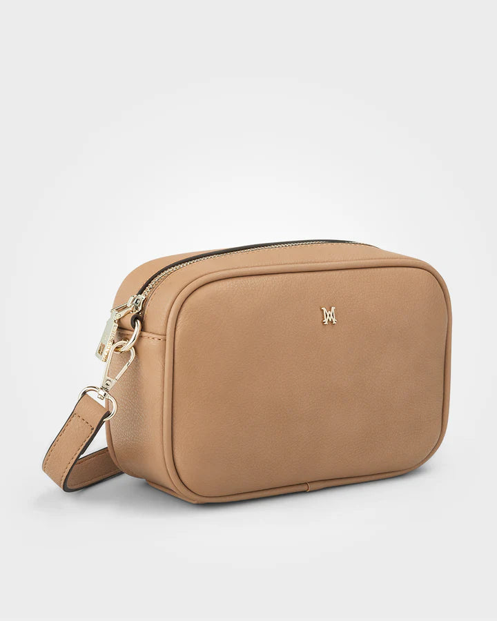 Monica Camera Crossbody Bag Caramel/Light Gold