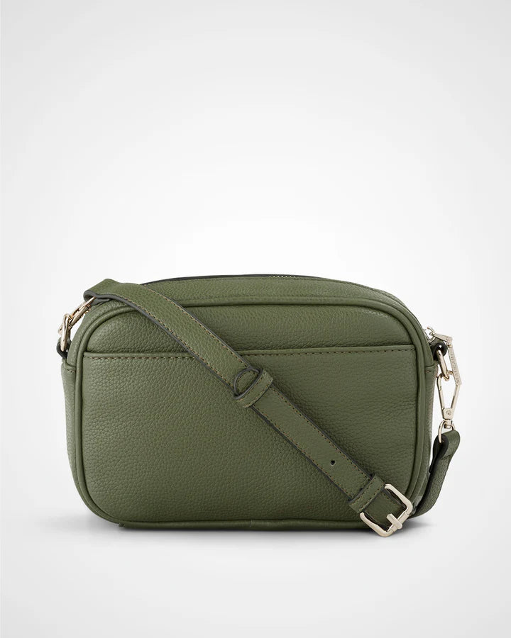 Monica camera Crossbody Bag Olive Green/Light Gold