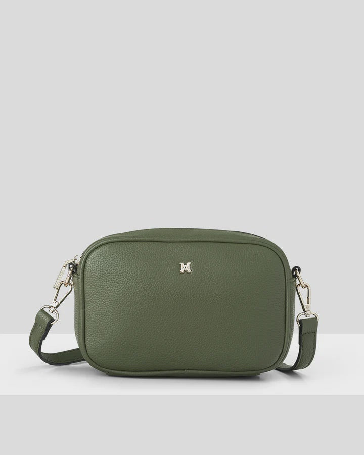 Monica camera Crossbody Bag Olive Green/Light Gold
