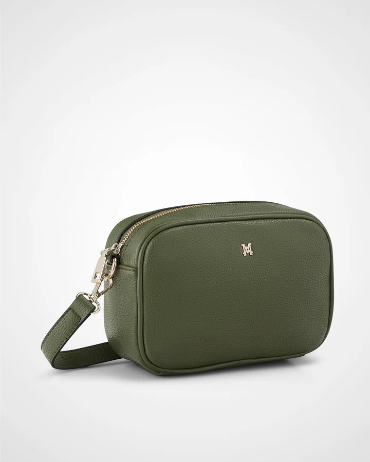 Monica camera Crossbody Bag Olive Green/Light Gold
