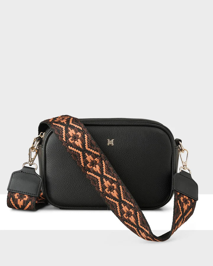 Aztec Bag Strap Black/Brown