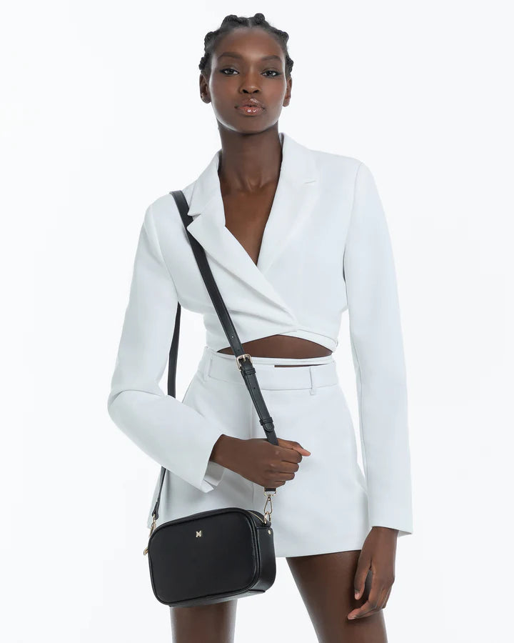 Monica Camera Crossbody Bag Black/Light Gold