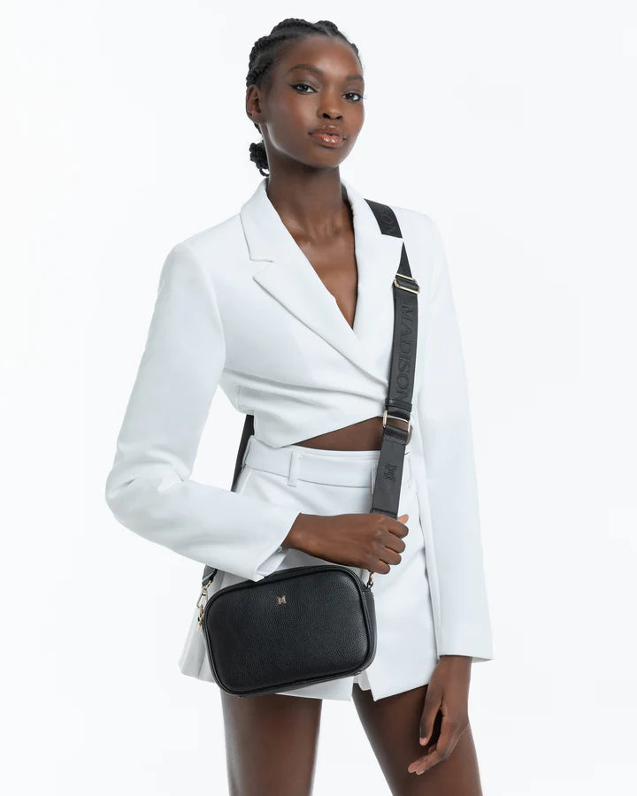 Madison Monogram Bag Strap - Black