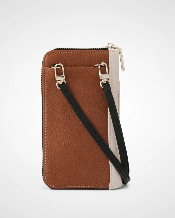 Hallie Phone Wallet & Crossbody Bag Tan