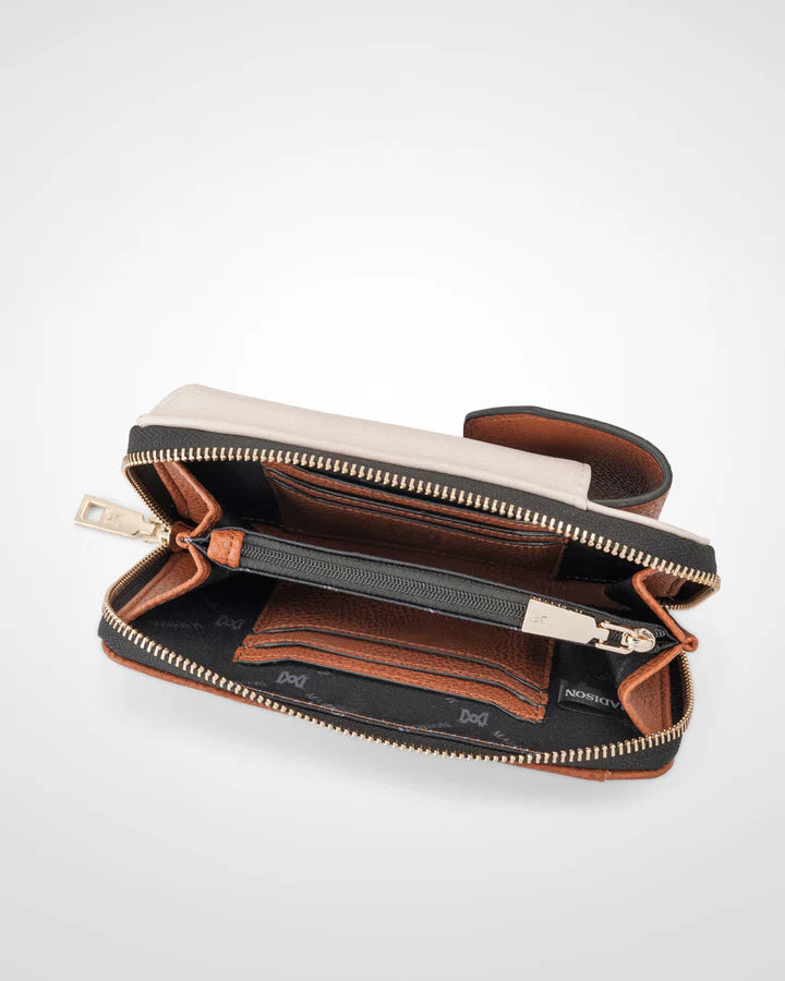 Hallie Phone Wallet & Crossbody Bag Stone/Tan