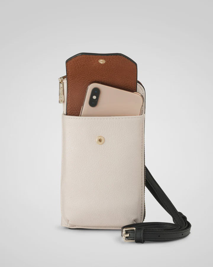 Hallie Phone Wallet & Crossbody Bag Stone/Tan