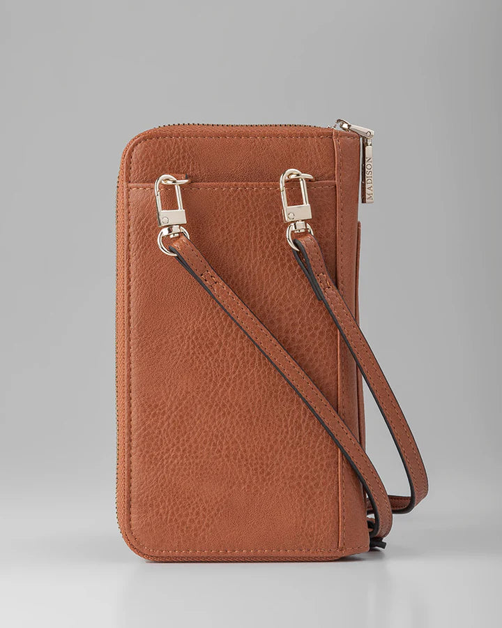 Hallie Phone Wallet & Crossbody Bag Tan