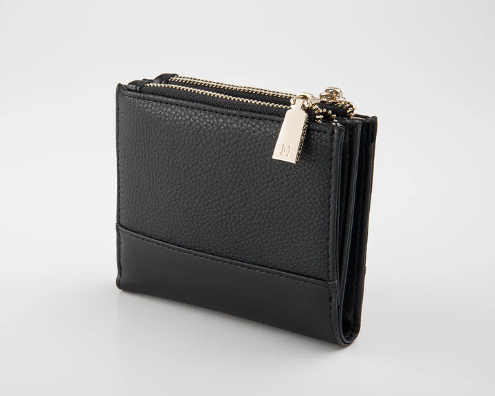 Arabella Double Zip Pocket Wallet Black