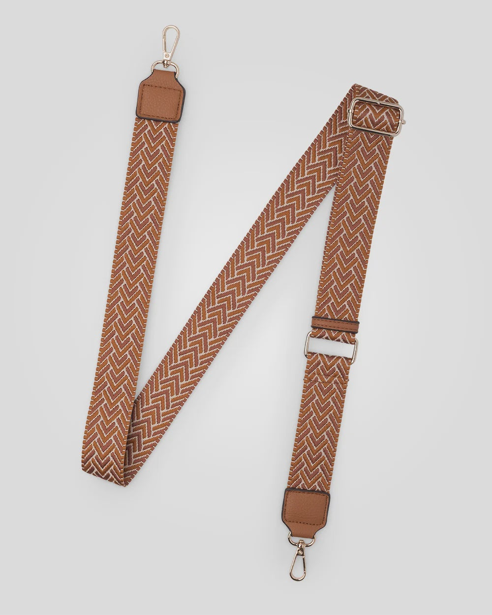 Chevron Bag Strap Honey