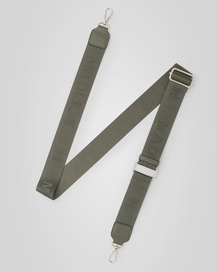 Madison Monogram Bag Strap Olive Green