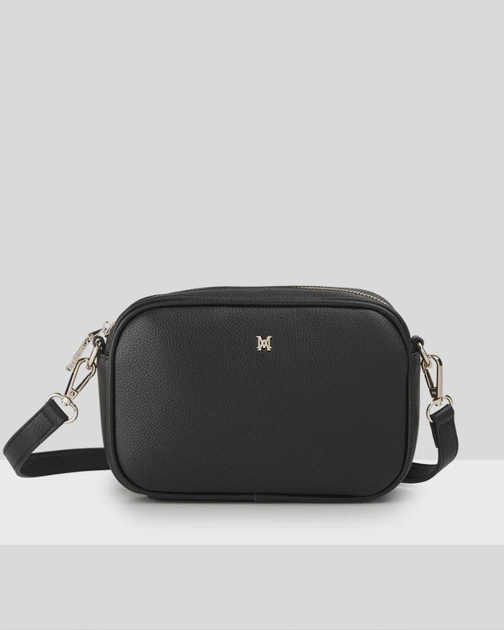 Monica Camera Crossbody Bag Black/Light Gold