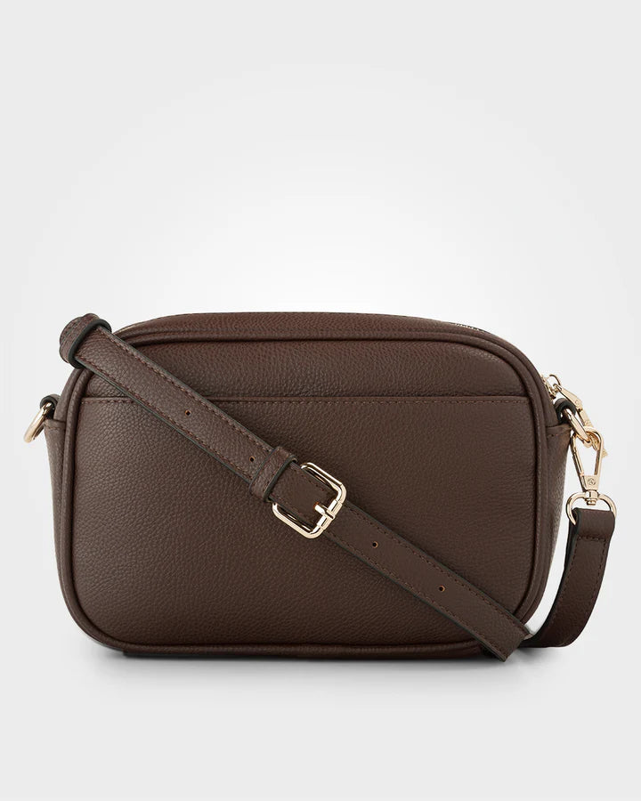 Monica Camera Crossbody Bag  Chocolate