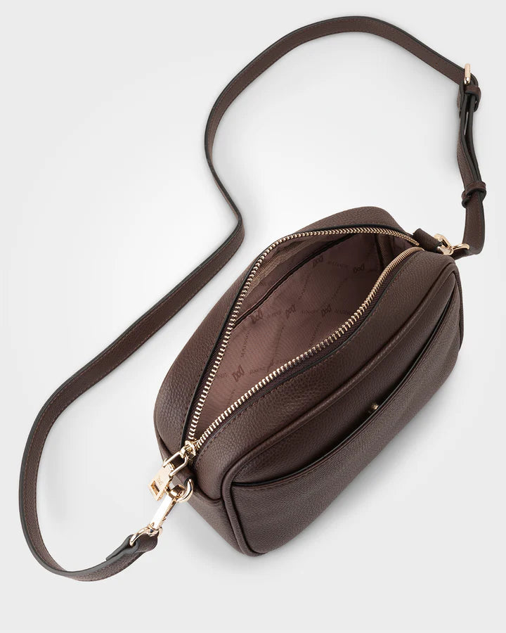 Monica Camera Crossbody Bag  Chocolate