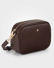 Monica Camera Crossbody Bag  Chocolate